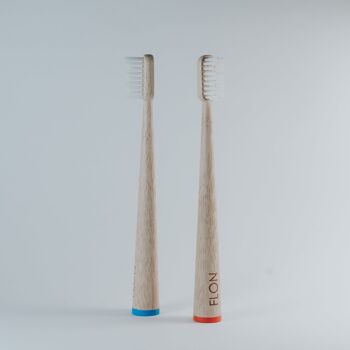 Brosses à Dents en Bambou pour Enfants - Bleu 3