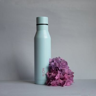 Botella de agua - Botella de agua reutilizable aislada - Menta