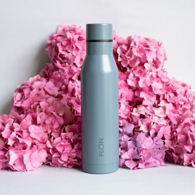 Water Bottle - Insulated Reusable Water Bottle - Pigeon Blue