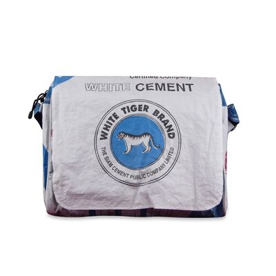 Bolso bandolera reciclado Maly Large de saco de cemento