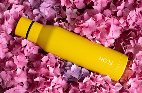 Water Bottle - Insulated Reusable Water Bottle - Mustard