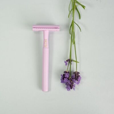 Maquinilla de afeitar de seguridad | Maquinilla de afeitar de seguridad reutilizable ecológica - Púrpura