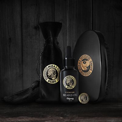 Kit per la cura della barba Midas Premium - Odyssey