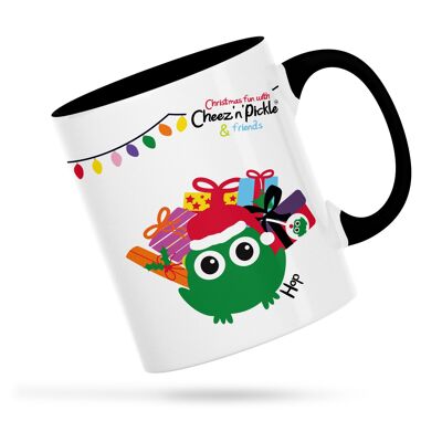 Hop Frog Hop off! This is MY Christmas Mug! Personalised Ceramic Mug - Black - Right handed