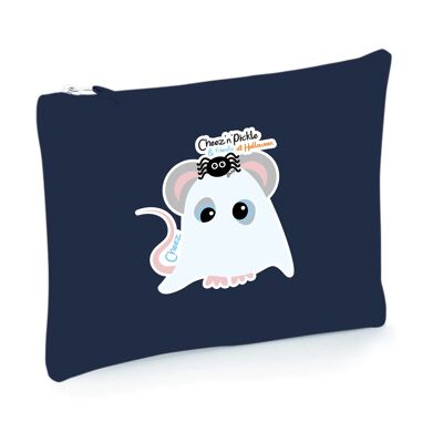 Cheez 'n' Pickle & friends Spooky Halloween Kids Gift Box - Cheez Mouse Ghost - NAVY