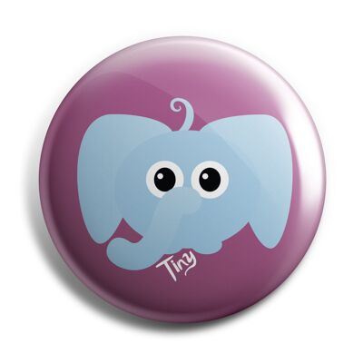 NEW!!! Tiny the Elephant 38mm Button Badge