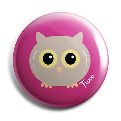 NEW!!! Twoo the Owl 38mm Button Badge
