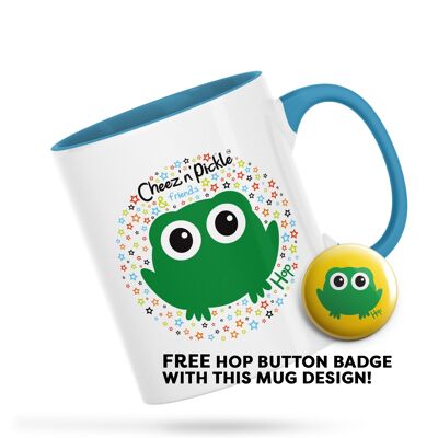 Hop Off This Is MY Mug! Hop the Frog Personalised Ceramic Mug - Red - Right handed