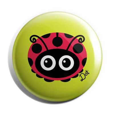 Dot Ladybird 38mm Button Badge