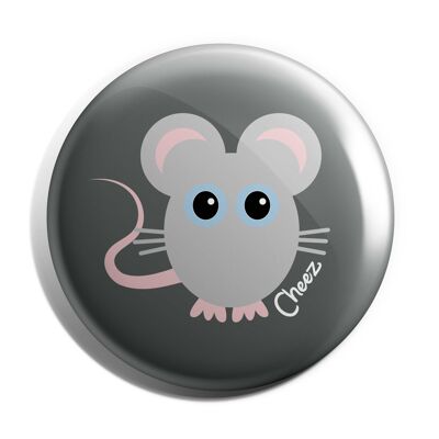 Cheez Mouse 38mm Button Badge