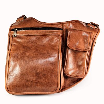 Doenya Leather Bag / Waist Bag 'Huda' (natural)