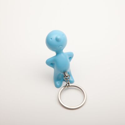 Key Ring - Mr. P One Man Key (Blue)