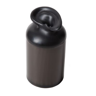 Container for ear buds - Ear container (Black)