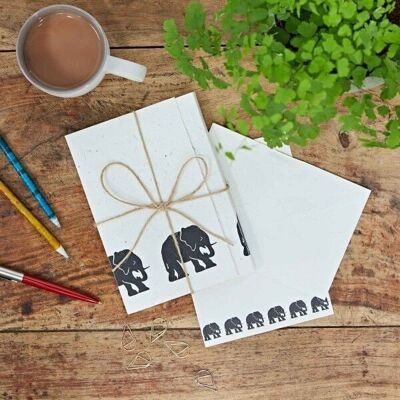 Set de papelería de estiércol de elefante