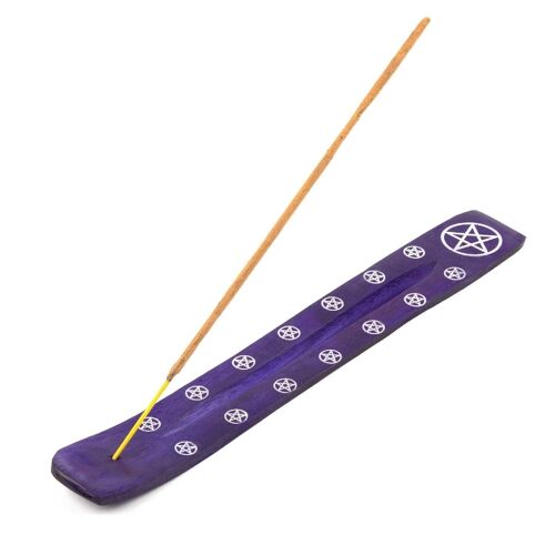 Incense Holder - Purple Pentagram