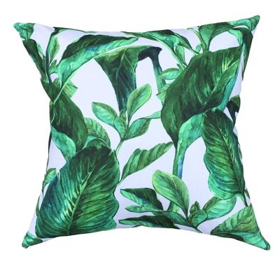 Jungle Leaf Cushion Cover - Water Resistant for Garden, Home & Patio Scatter Pillow Cover
