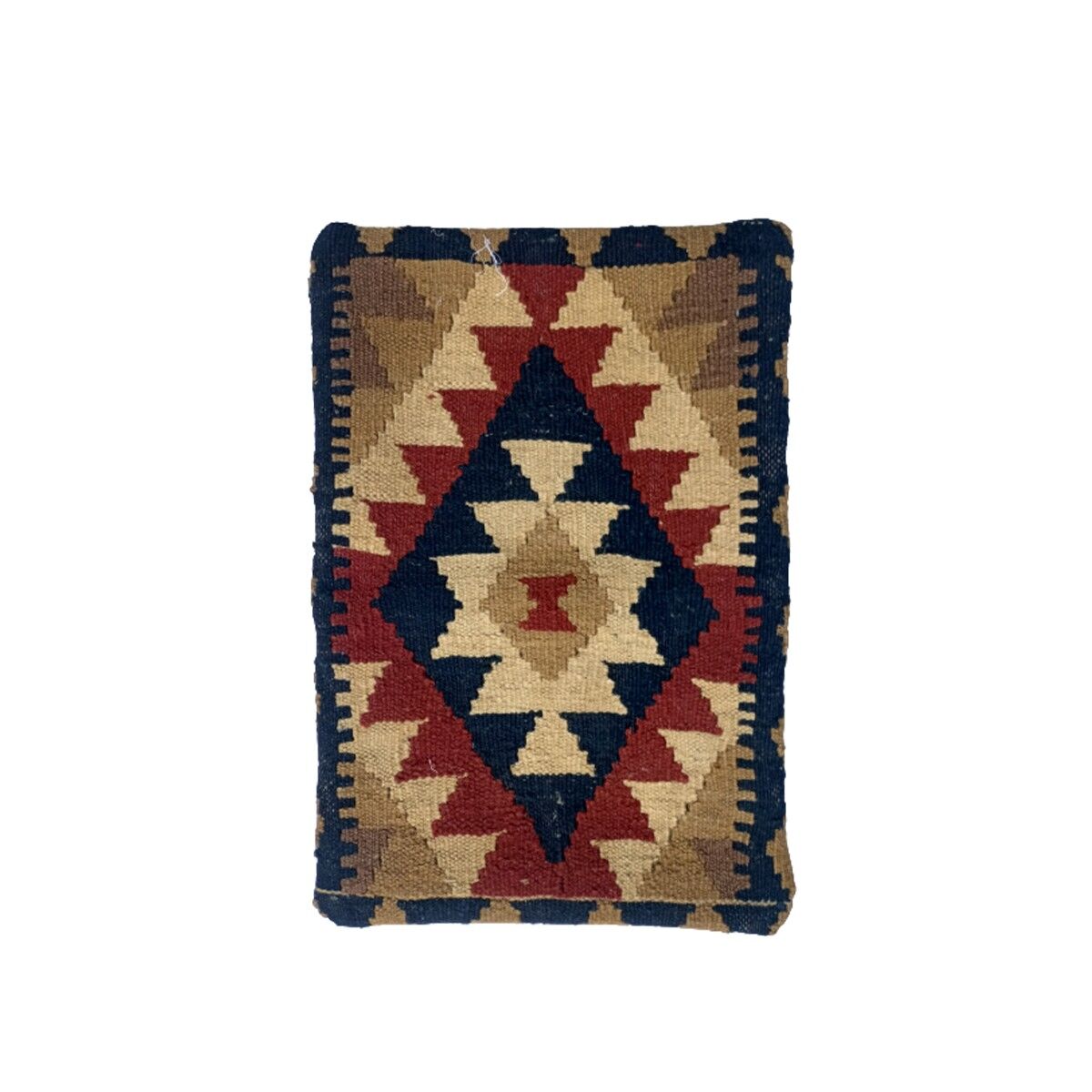 Fodera per cuscino Kilim intrecciata a mano con mix speziato