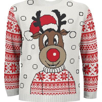 Suéter navideño ecológico infantil Rudy the Reindeer