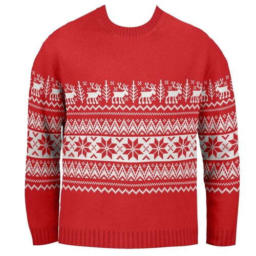 The Nordic Fairisle Children's Eco Christmas Jumper - Red