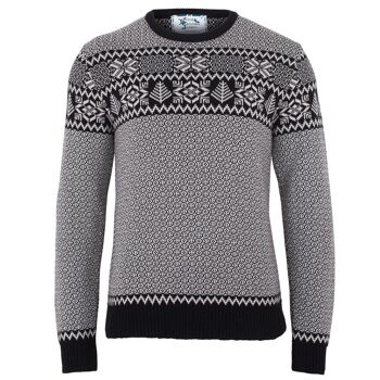 Pull de Noël écologique pour homme monochrome 1