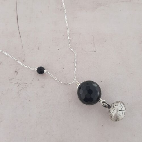 Bola De Grossesse Onyx Pierres Naturelles Et Argent 925