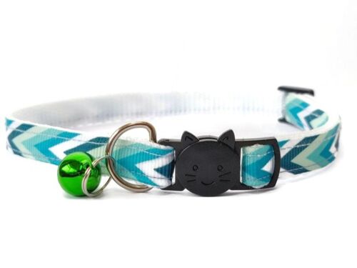 Green Chevron - Kitten Collar