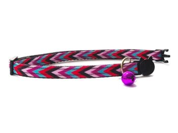 Chevron multicolore - Collier chaton 2