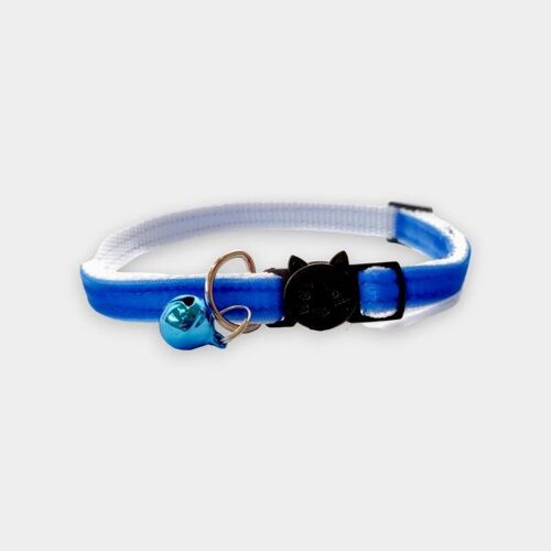 Blue Soft Velvet - Kitten Collar