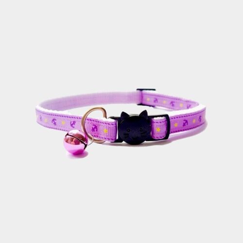 Lilac Anchor Print - Cat Collar