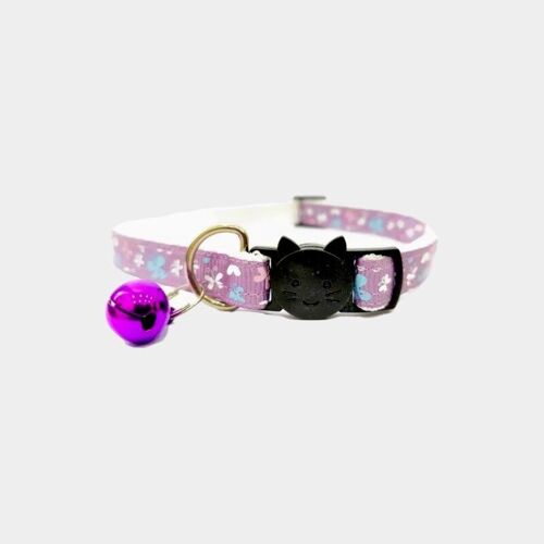 Lilac with Butterflies - Kitten Collar