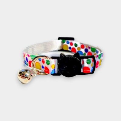 Lunares multicolores - Collar de gatito