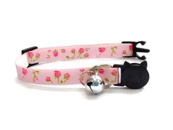 Rose avec Roses Rouges - Collier Chat 2