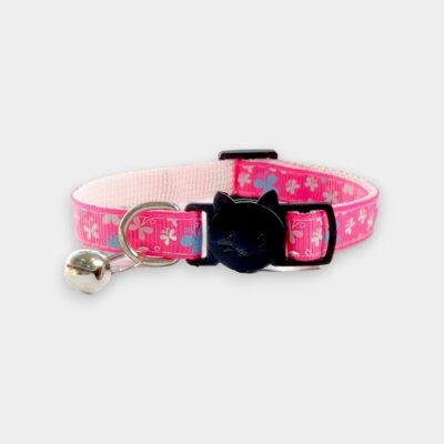 Rosa con Mariposas - Collar Gato