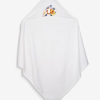 Cat Botté bath cape 100% organic cotton certified OEKO-TEX