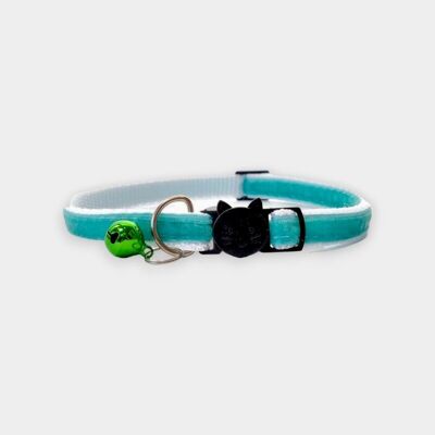 Teal Velvet - Cat Collar