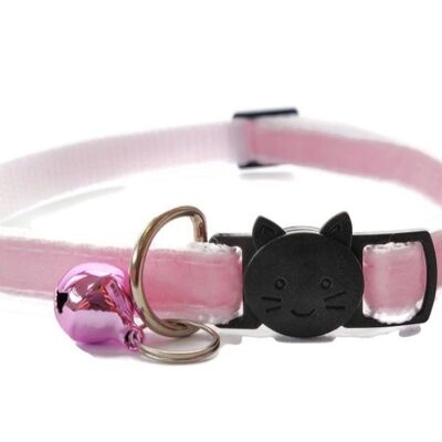 Baby Pink Velvet - Cat Collar