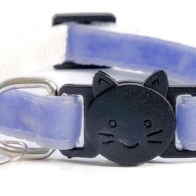 Velours Doux Lilas - Collier Chat