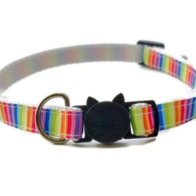 Rainbow Stripe - Collier pour chat
