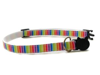 Rainbow Stripe - Collier chaton 2