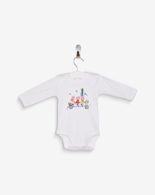 Body 3 petits cochons 100% coton bio certifié OEKO-TEX