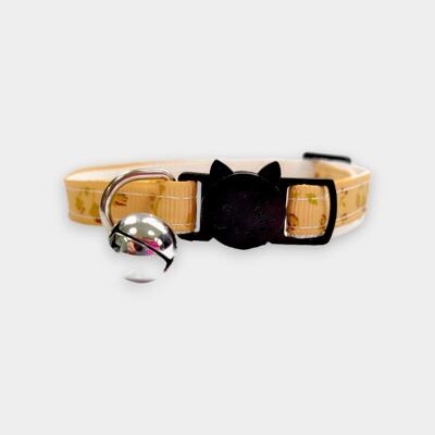 Gold with Gold Roses Cat Collar