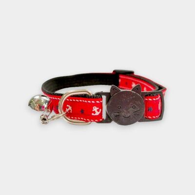 Red Anchor Kitten Collar