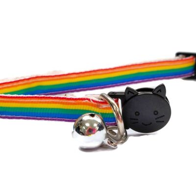 Rainbow Long Stripe - Collier pour chat