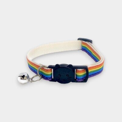 Rainbow Long Stripe - Cat Collar