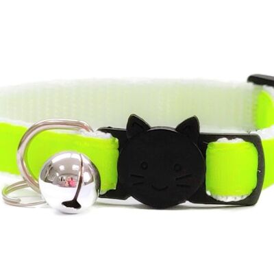 Neon Green Velvet - Cat Collar