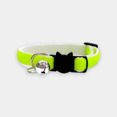 Terciopelo Verde Neón - Collar De Gato