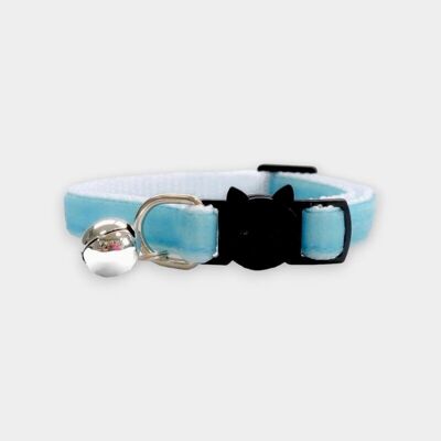Baby Blue Velvet - Cat Collar