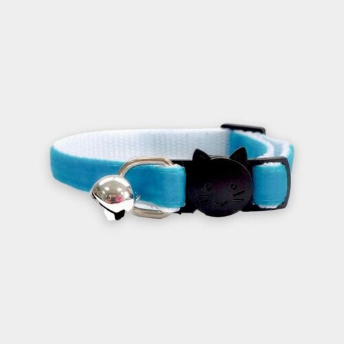 Turquoise Velvet - Cat Collar