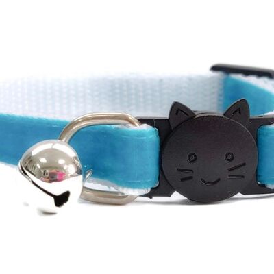Velours Turquoise - Col Chaton