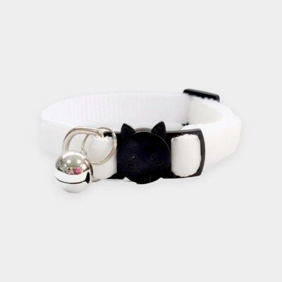 White Velvet Kitten Collar